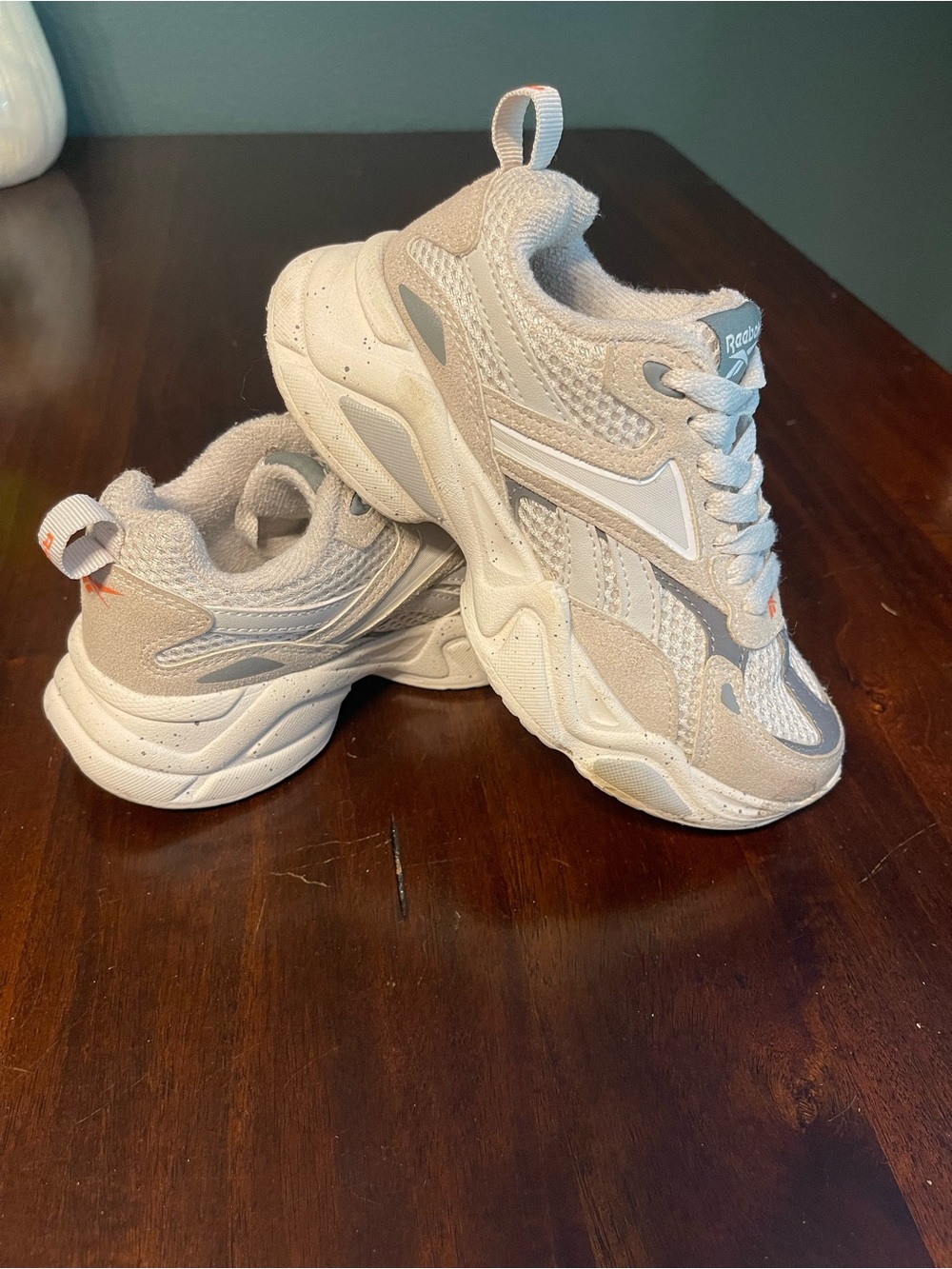 Reebok Kids Cream and White Chunky Sneakers